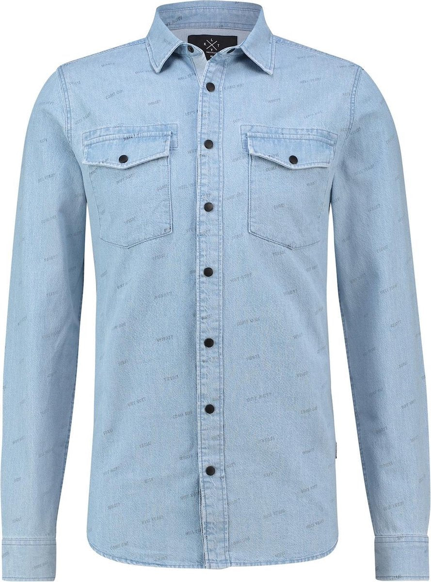 Kultivate Overhemd Licht Blauw (1901030002 - 300 - Blue)