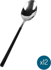 Bama Eetlepel Nara Silver – Black – 12 Stuks