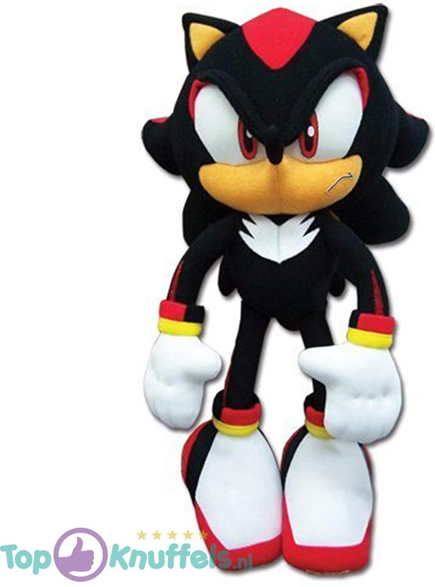 Sonic - Shadow the Hedgehog - Pluche Knuffel (zwart) - 32 cm