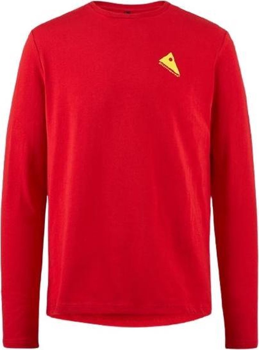 Klättermusen Longsleeve Runa Commitment Heren Katoen Rood Mt Xxl