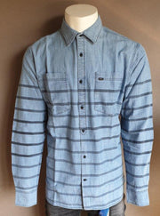 Twinlife shirt denim stripe maat 4XL