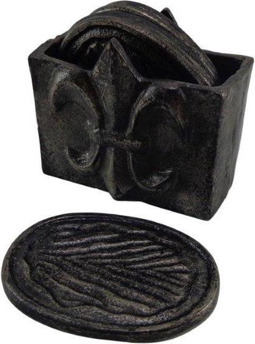 Deco4yourhome - Onderzetter - Set - 6 Stuks - Silver Antique - Antiek Grijs