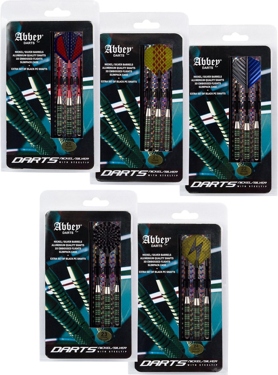 Abbey Darts Darts - Nickel/Silver - 19