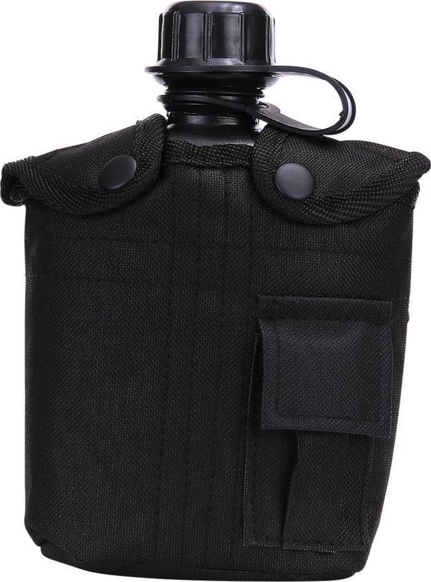 Fosco PVC Veldfles - 1 Liter - Incl Zwarte Hoes