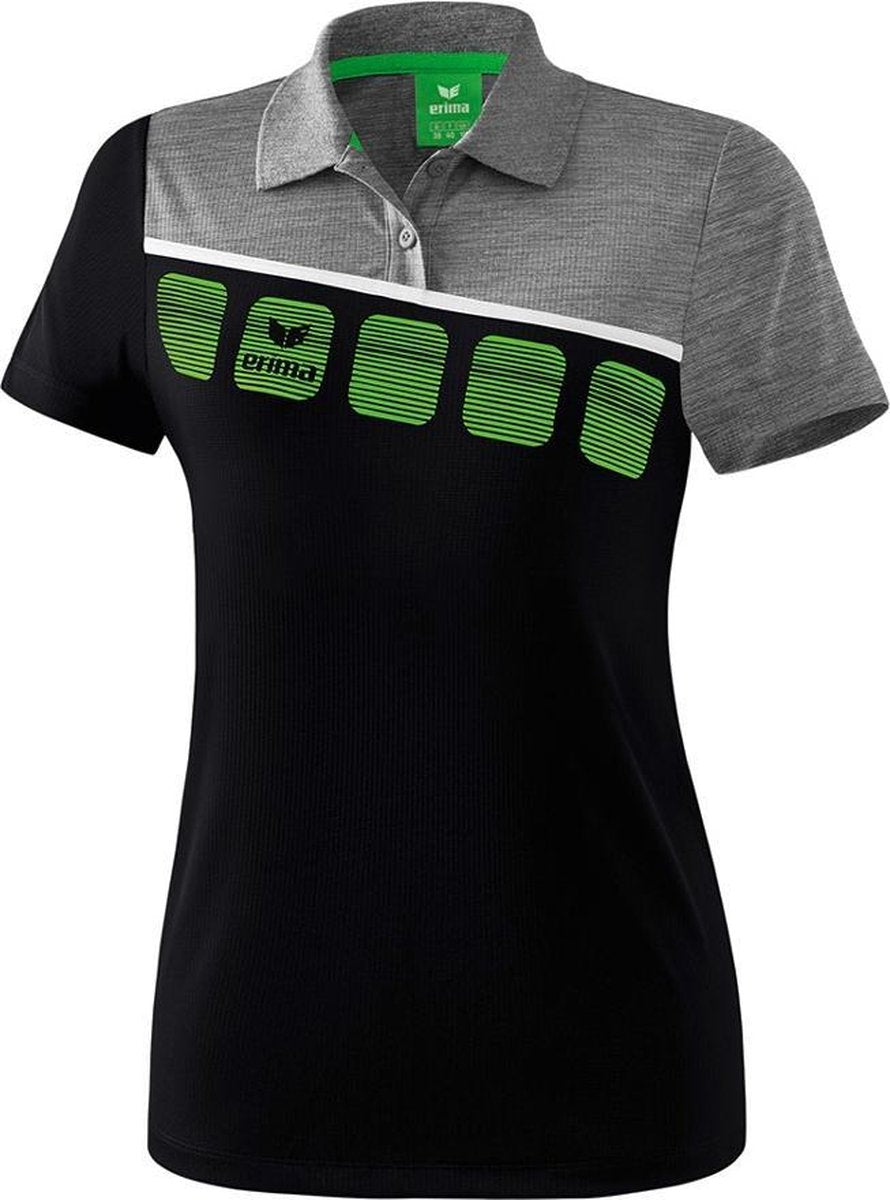 Erima 5-C Dames Polo - Polo's  - zwart - 38