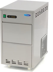 Crushed Ice Machine - 30 kg per 24 uur - 7 kg opslag - RVS - Inbouwmodel - Waterklep - Watergekoeld - Horeca Schilferijsmachine - Schaafijs - Maxima