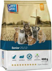 6x CaroCroc Kat Senior 25/12 Kattenvoer 400 gr