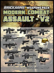 Brickarms Modern Combat Pack - Assault Pack v2 wapen set voor LEGO Minifigures
