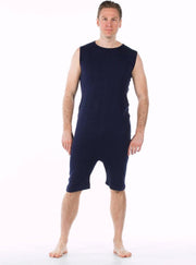 Body rugritssluiting - Aangepaste  body - Korte pijpen - Donkerblauw - XXL