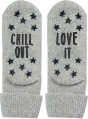 Homesocks Love It met antislip lichtgrijs  - 38
