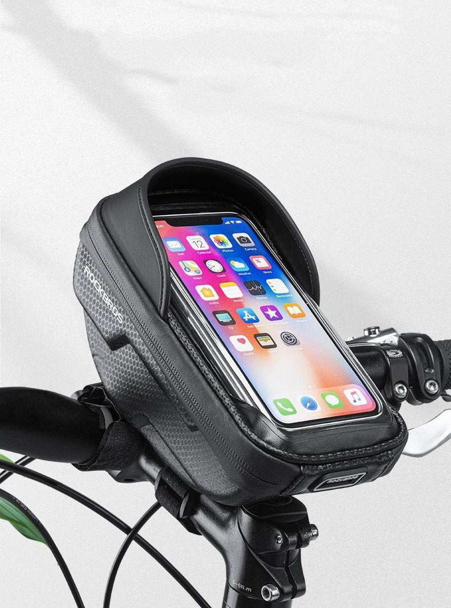 Rockbros Stuurtas Telefoonhouder Fiets Waterdicht met handig groot opbergvak - Universeel - GSM Houder Fiets - Fiets telefoonhouder