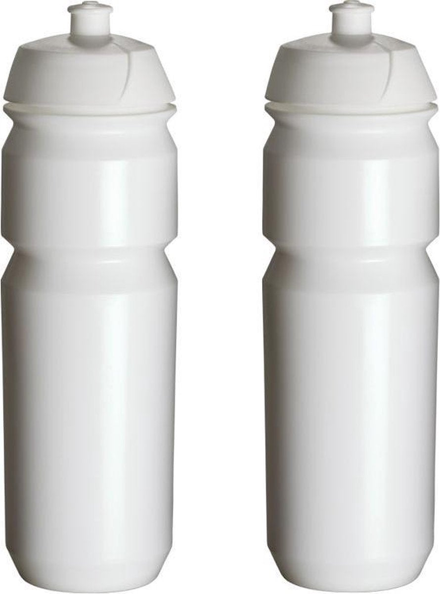 2 x Tacx Shiva Bidon - 750 ml - Wit - Drinkbus