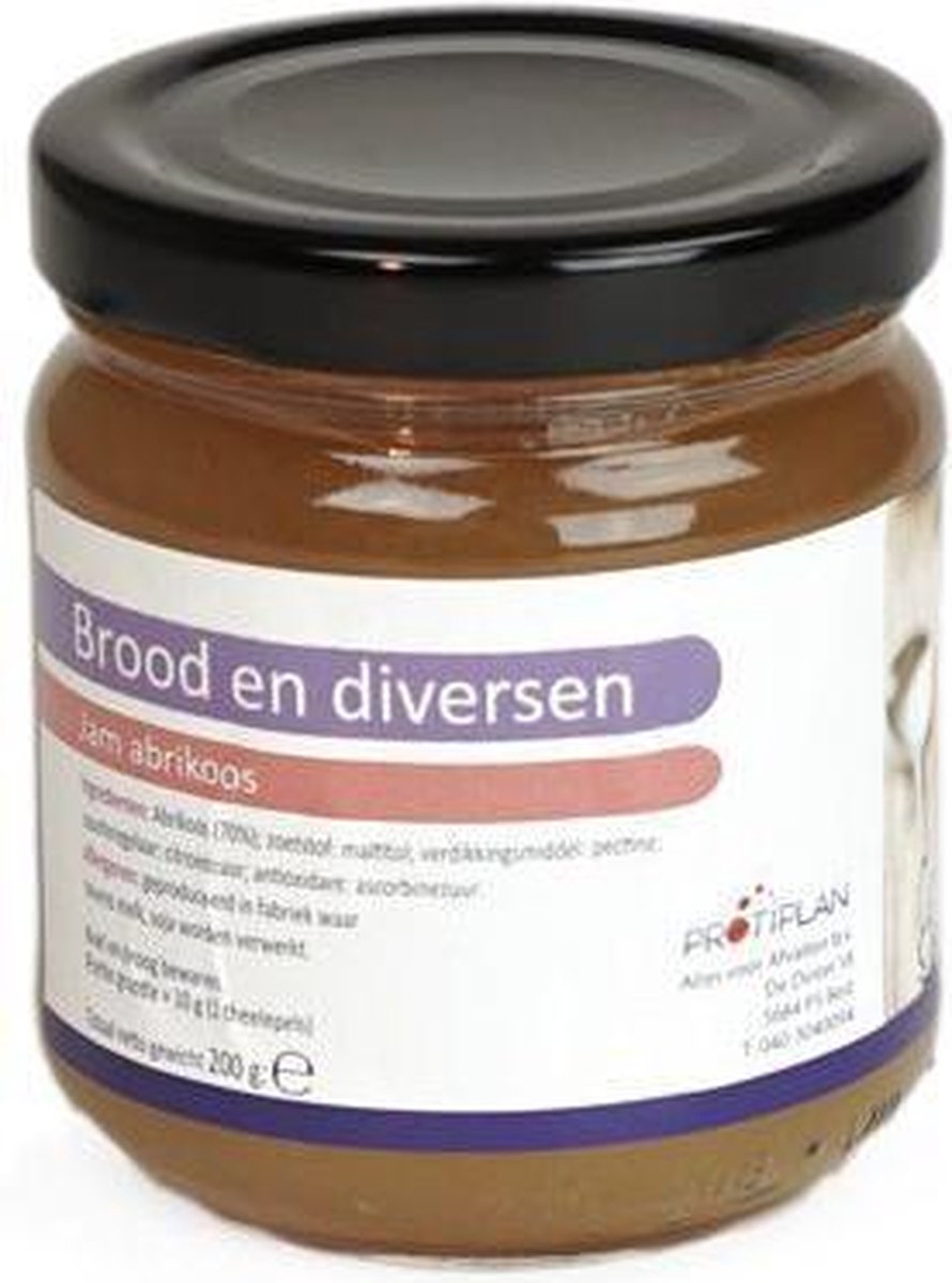 Protiplan | Jam Abrikoos | 1 x | Perfect voor een koolhydraatarm ontbijt of lunch