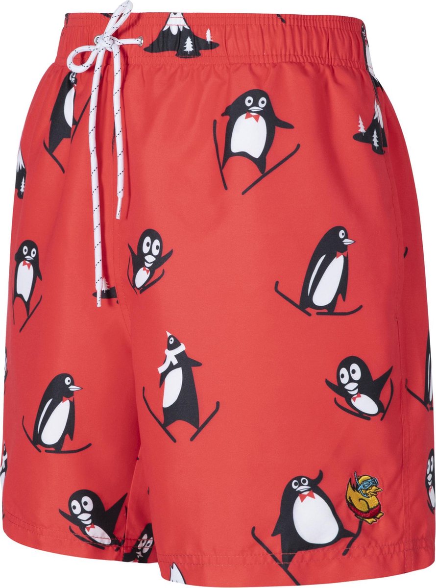 Leukezwembroeken.nl - Pinguïn zwembroek rood - heren zwembroek