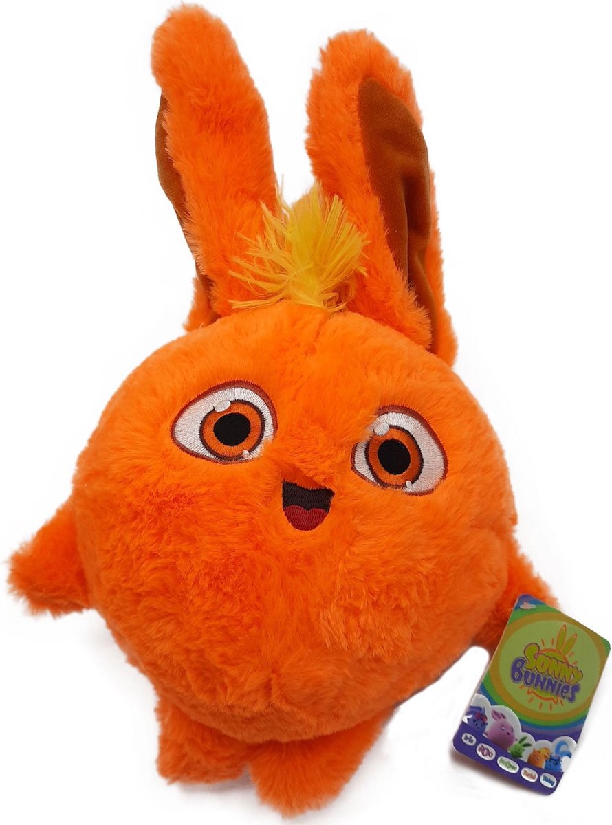 Sunny Bunnies - Turbo Oranje - Pluche Knuffel Konijn - 33 cm