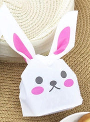 Bunny traktatie zakjes 20 stuks (roze)