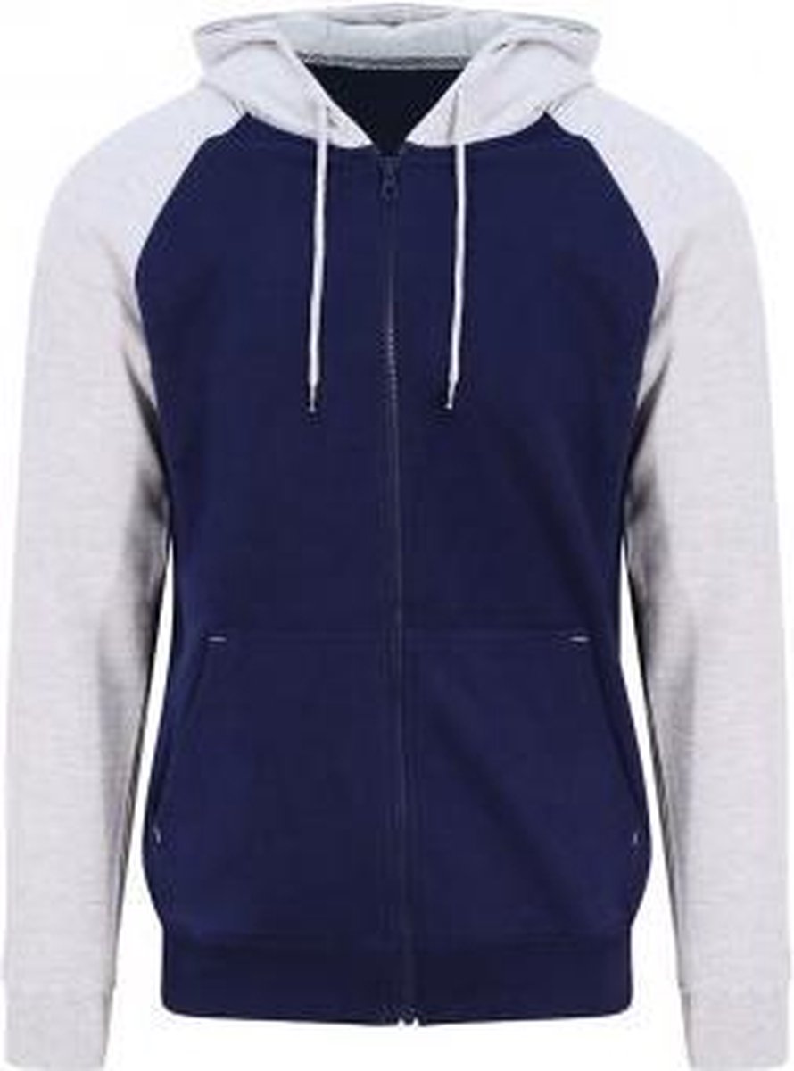 Baseball Hoodie met rits Unisex maat 2XL