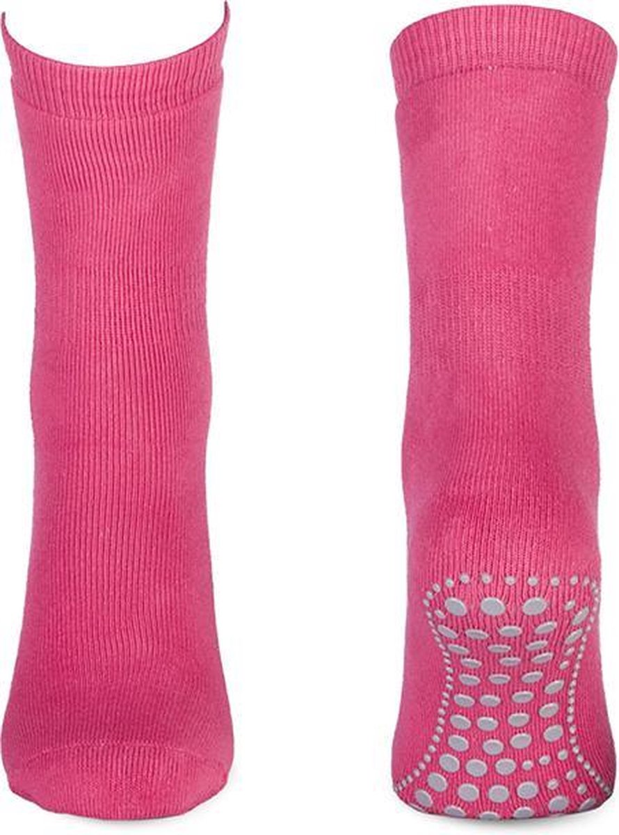 Basset Kinder/dames Homepads sokken 1 paar fuchsia  - DSS8600