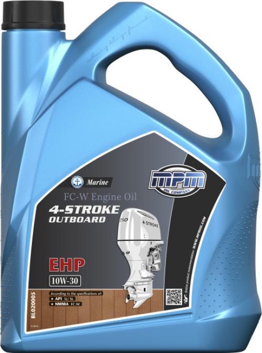 Buitenboord motorolie 10w30 viertakt FC-W EHP - 5 liter