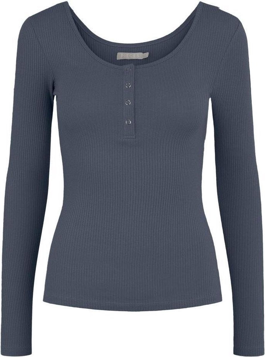 Pckitte Ls Top Noos Bc 17101437 Ombre Blue