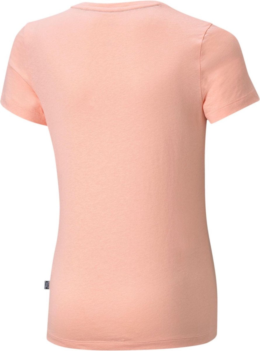Puma Puma Essential T-shirt - Meisjes - oranje (zalm) - wit