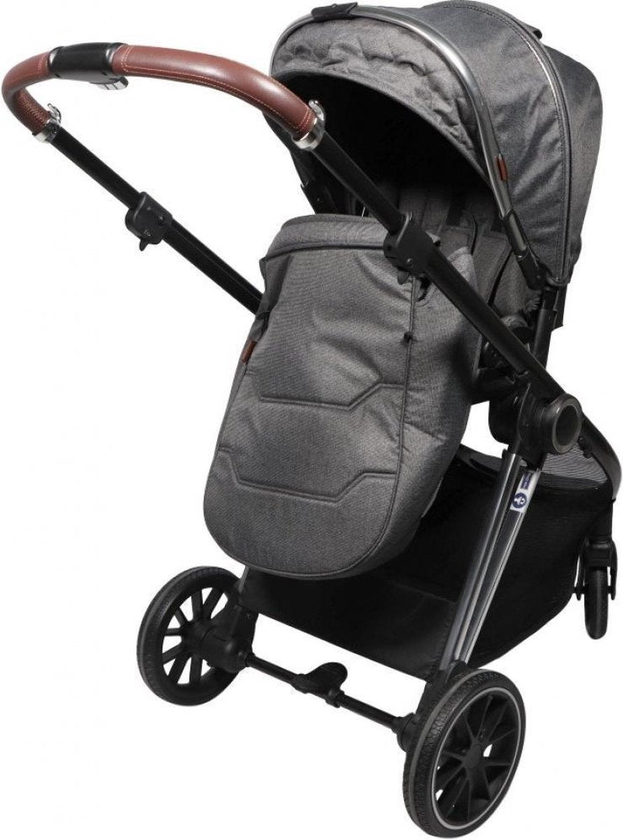 Ding Fenix Kinderwagen Grijs Met Zilver