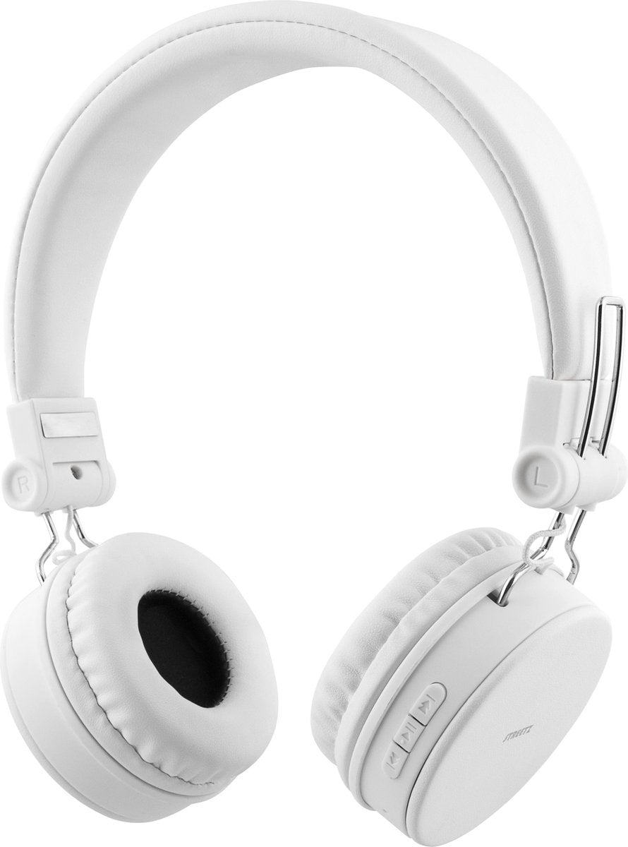 STREETZ HL-BT403 Opvouwbare draadloze On-ear hoofdtelefoon met microfoon - Wit