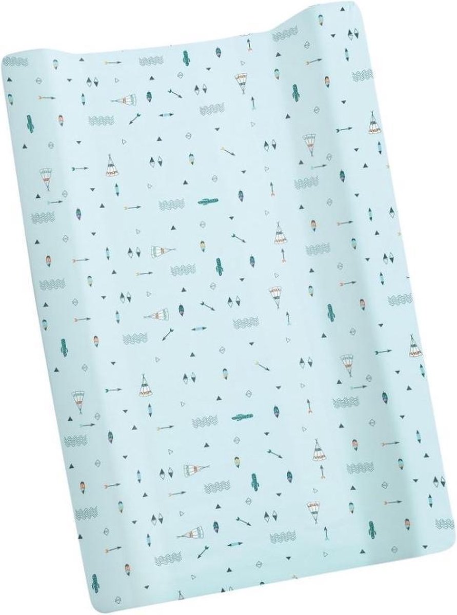 Interbaby Aankleedkussenhoes Tipi Oso 80 X 52 Cm Katoen Blauw