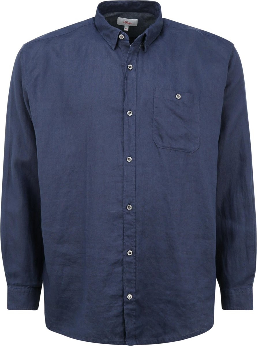 S.oliver overhemd Donkerblauw-Xxl (Xxl)