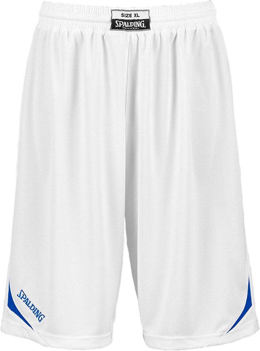 Spalding Attack Basketbalbroek - Maat XL  - Mannen - wit/blauw