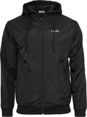 LXURY Regenjas/Windjas Zwart Maat XL - Jas - Sportjas - Trainingskleding - Hardloopjas - Sportkleding - Heren - Dames - Unisex