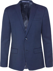 WE Fashion Heren regular fit blazer met fijne structuur Tom - Maat M (50)