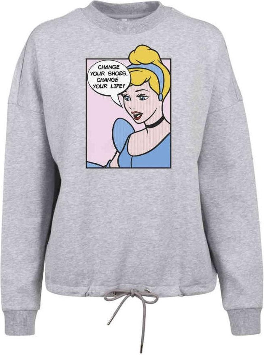 Disney Cinderella Sweater/trui -XS- Cinderella Change Your Shoes Crew Grijs