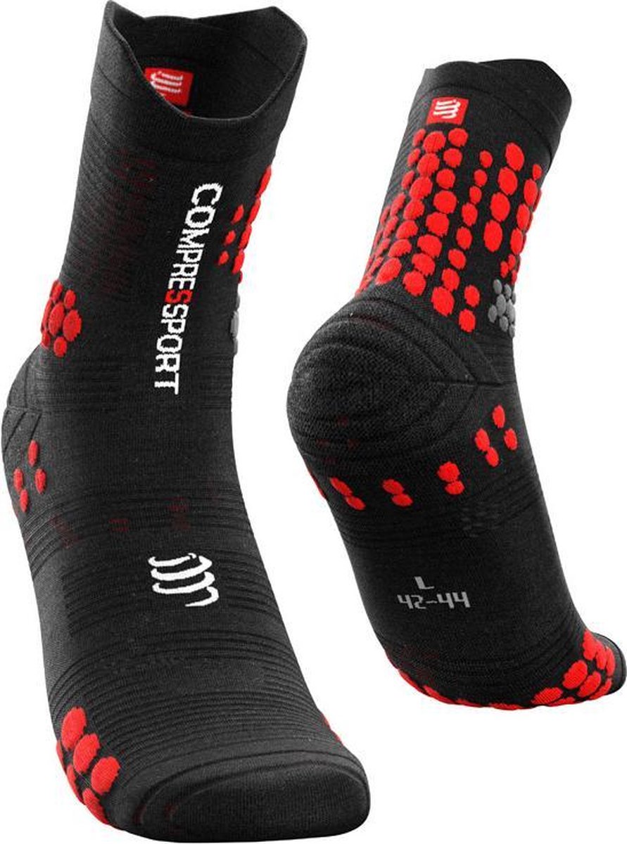 Compressport ProRacing Socks v3 Trail - zwart/rood - maat 35-38