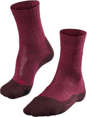 Falke TK2 Wool Dames Wandelsokken - Burgundy - Maat 35/36