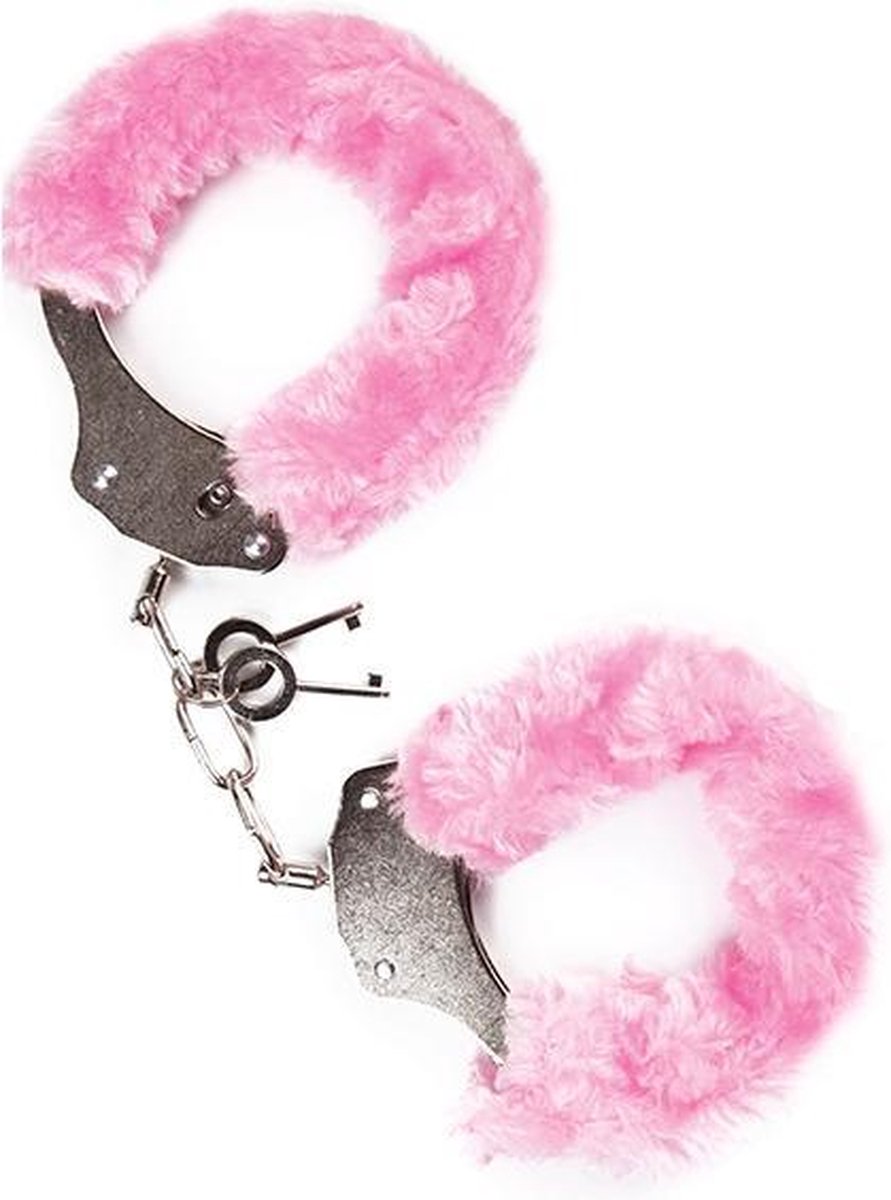 Mai No 38 Handboeien met pluche  - Roze