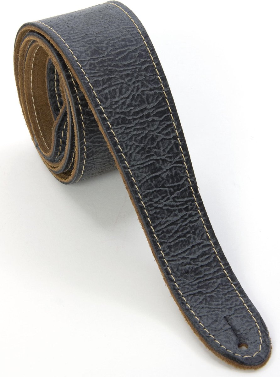 Fender Road Worn Strap Black lederen gitaarband
