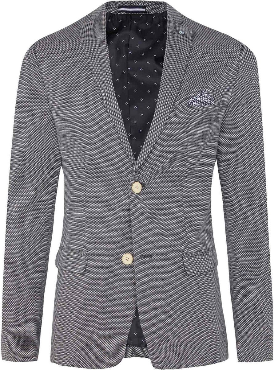 WE Fashion Heren skinny fit blazer met structuur - Maat M (50)
