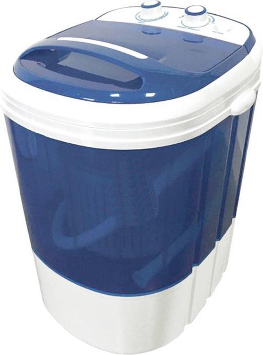 Lowander mini wasmachine 3kg met centrifuge én bovenlader - kleine wasmachine voor op reis / camping / studenten