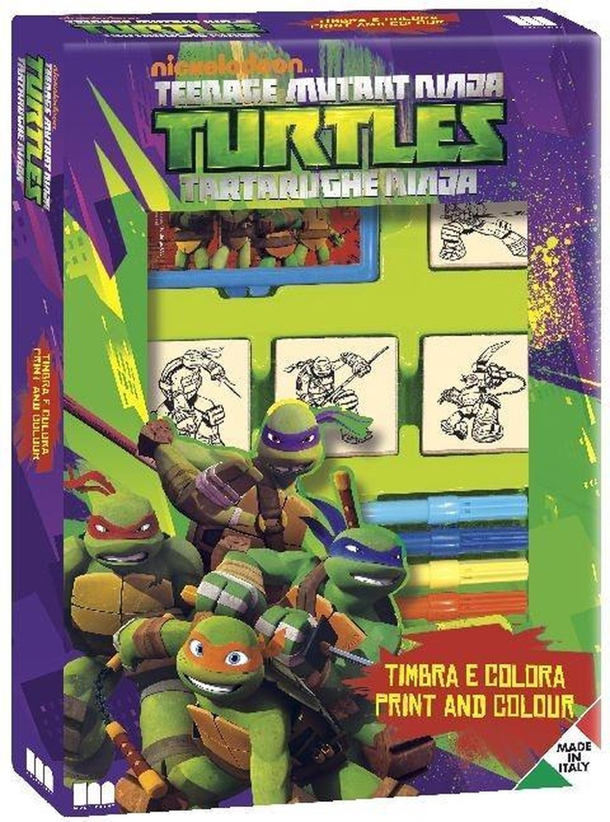 Multiprint Kleurset Ninja Turtles 12-delig Groen