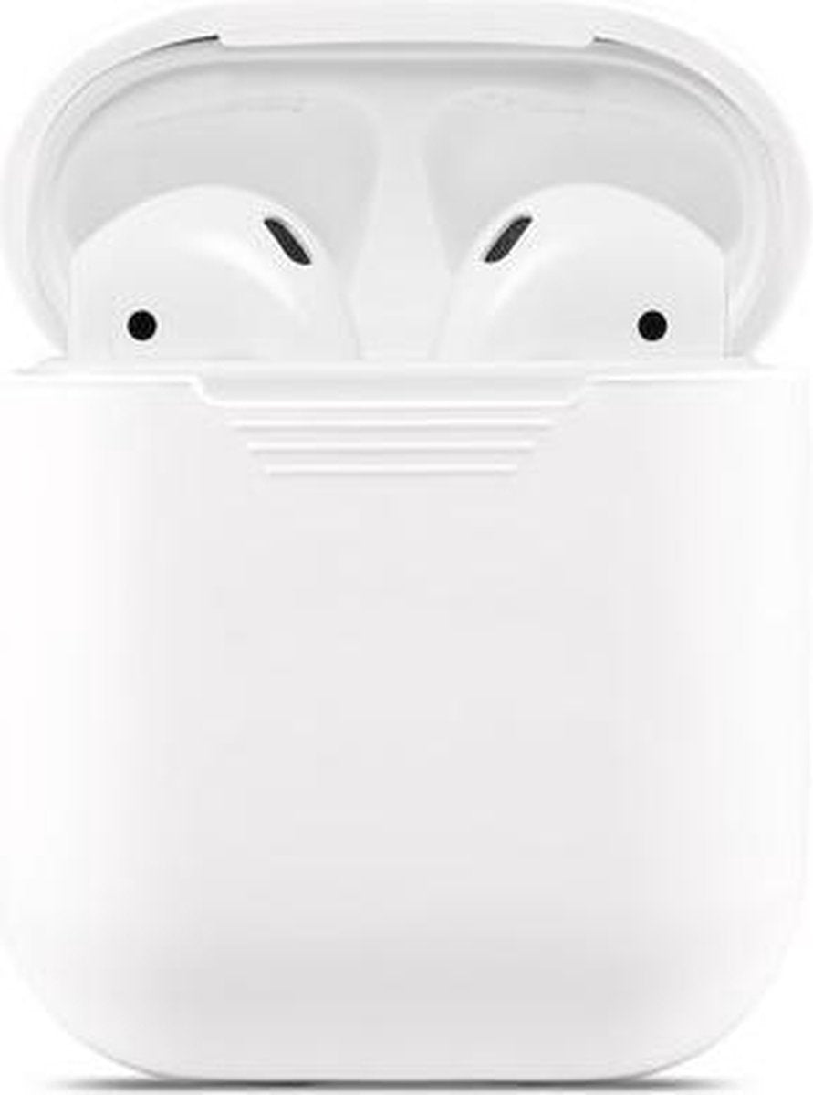 GadgetBay Soft Silicone hoesje voor Apple AirPods Case - Wit