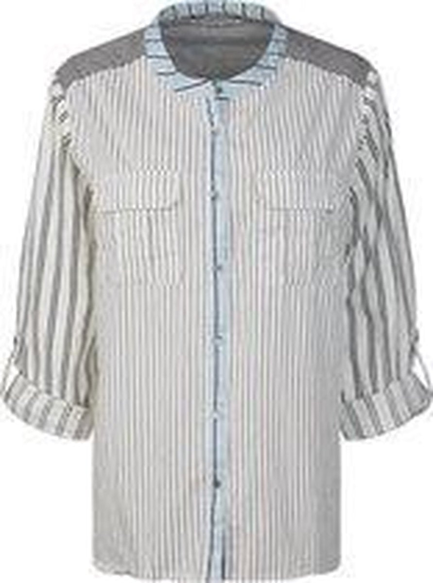 Summum - Hemd - Streepjes - Blauw - 34