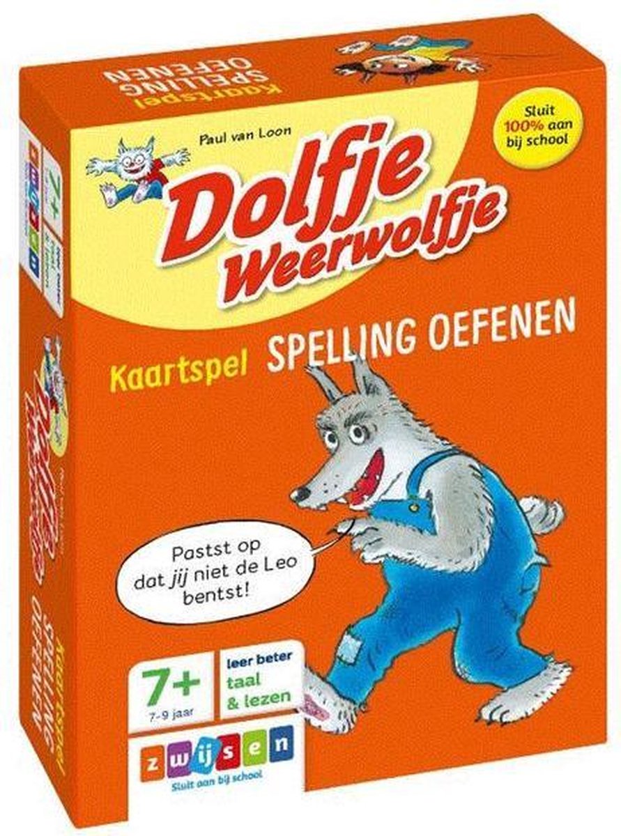 Zwijsen Dolfje weerwolfje Kaartspel spelling oefenen