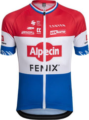 Kids Fietstrui Alpecin Fenix Kalas Kampioen Nederland Mathieu van der poel Maat 110
