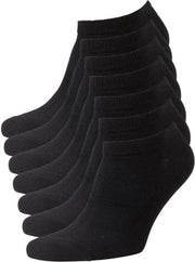 Sneaker Sokken - Enkel Sokjes - Zwart - Maat 43-46 - 6 Pack