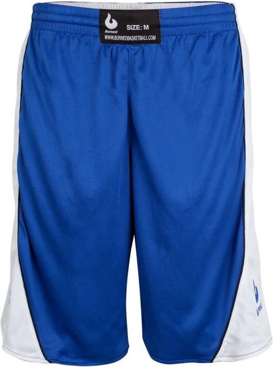Burned Dubbelzijdig Short - Sportbroek - Blauw / Wit - XXS