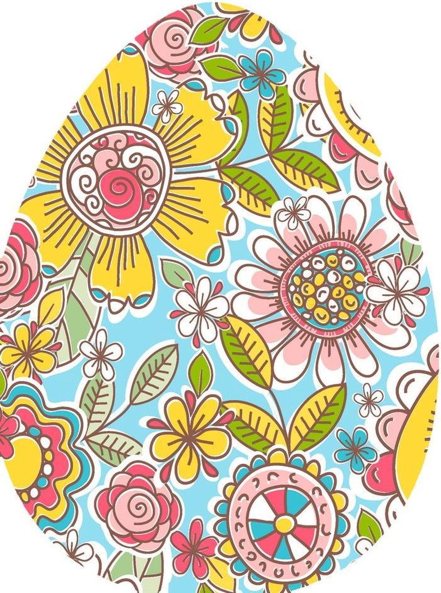 Duni Servetten Decor Egg 33 X 33 Cm Papier Blauw 12 Stuks