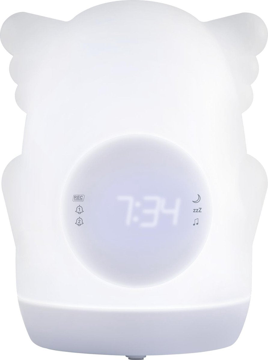 Bigben Slaaptrainer & Kinderwekker met USB en Verlichting - Akso