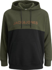 JACK&JONES PLUS SIZE JJEURBAN BLOCKING SWEAT HOOD PS Heren Trui - Maat EU2XL