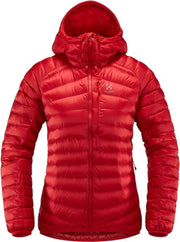 Haglöfs - Essens Down Q Hood - Rood - Dames - maat  XS